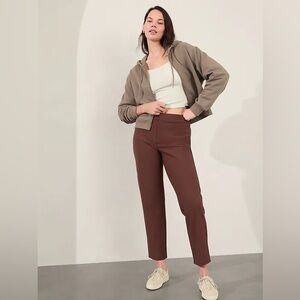 Athleta Brown Ankle Pants Stellar‎ skinny trousers size 4